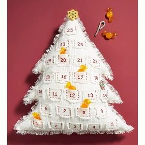 Anthropologie Advent Calender Tree Pillow